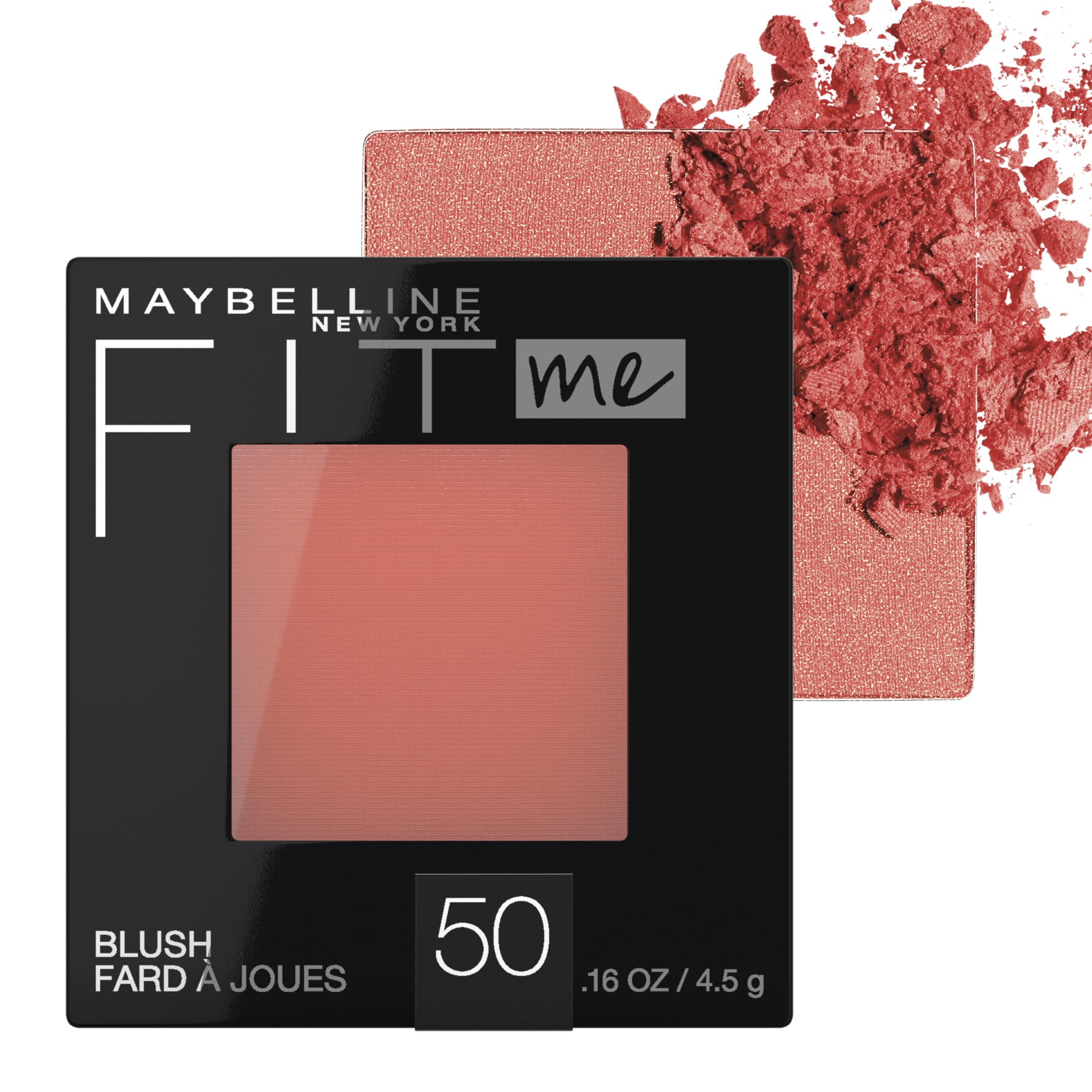 Maybelline Fit Me Blush, Lightweight, Smooth, Blendable, Long-lasting All-Day Face Enhancing Makeup Color, Pink, 1 Count